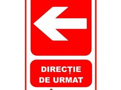 Indicatoare pentru directie de urmat stanga